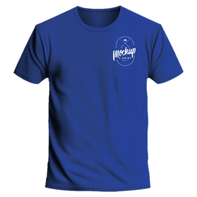 Everyday classic t-shirt in royal blue with printed logo