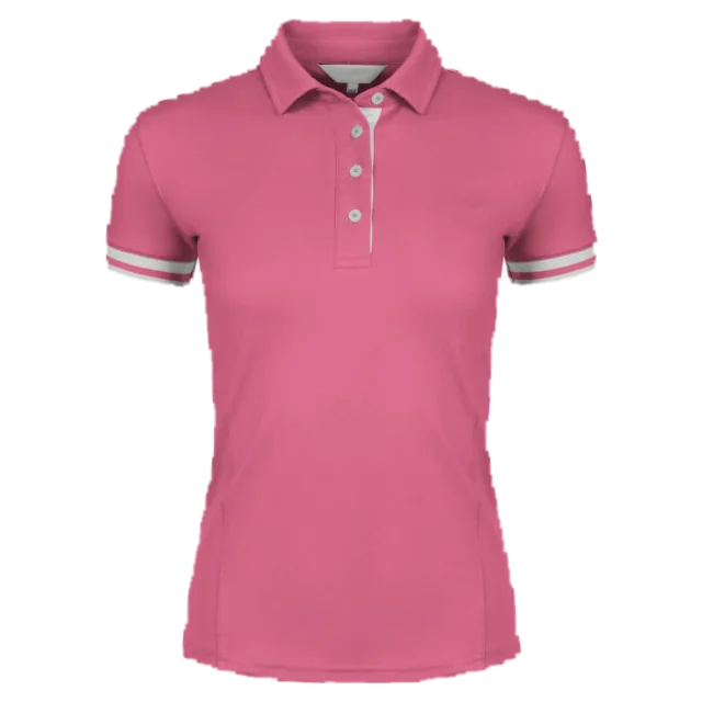 Ladies polo shirt, pink
